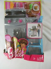 barbie bbq grill furniture & accessory set