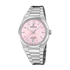 Festina Swiss F200523 Womens Silver Stainless Steel Analog Pink Dial Watah 35 mm