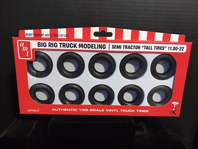 AMT PPO28/24 BIG RIG SEMI TRACTOR  TALL TIRES  11.00-22- NIB-1/25 SCALE