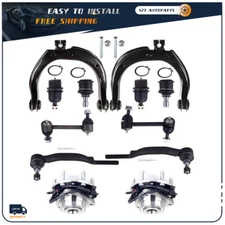 12X Front Wheel Hub Bearing Suspension Kit Control Arm For Chevrolet Trailblaze