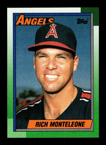 Rich Monteleone ⚾ 1990 Topps Béisbol #99 California Angels RC Novato - Imagen 1 de 2