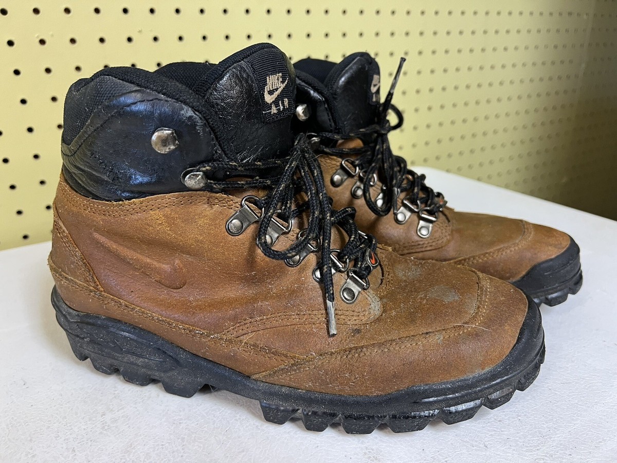 Nike Vintage ACG Chocolate Brown Suede Hiking Boots Mens Sz
