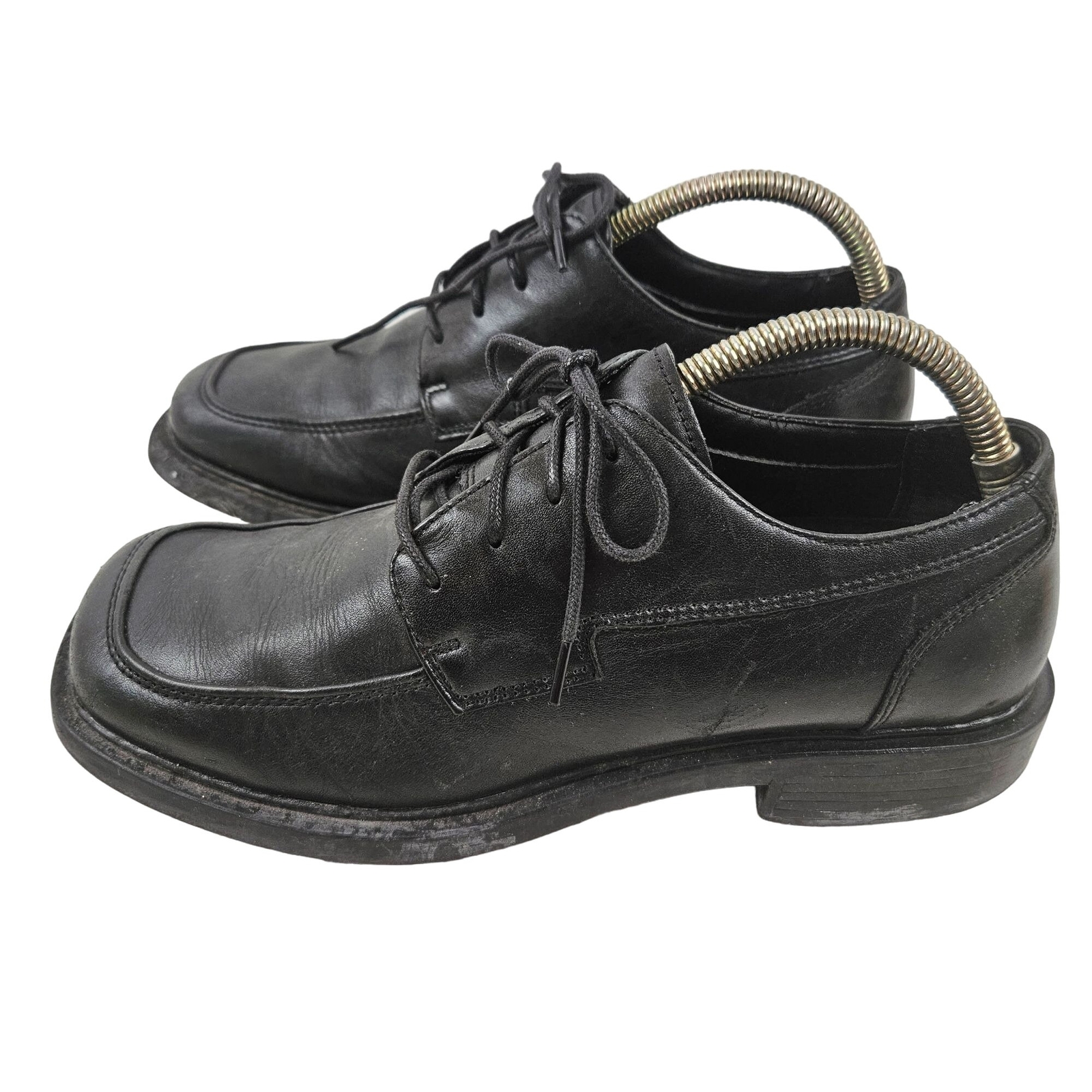 SAOLA Hunters Bay Shoes da uomo 8 5 W pelle nera punta quadrata abito Oxford