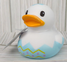 Easter Egg Hatchling Infantino Rubber Ducky Duck Bath Toy Floats Upright Wee 0m