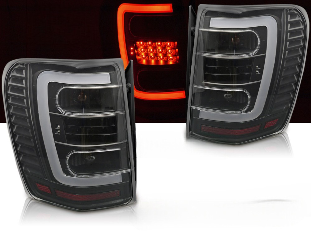Feux arriere Jeep Grand cherokee 1999-2005 finition LED noir epuree