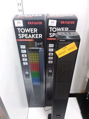 anko bluetooth tower speaker with lights