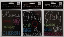 Me & My Big Ideas Rhinestone Stickers, You Pick, some Rare!
