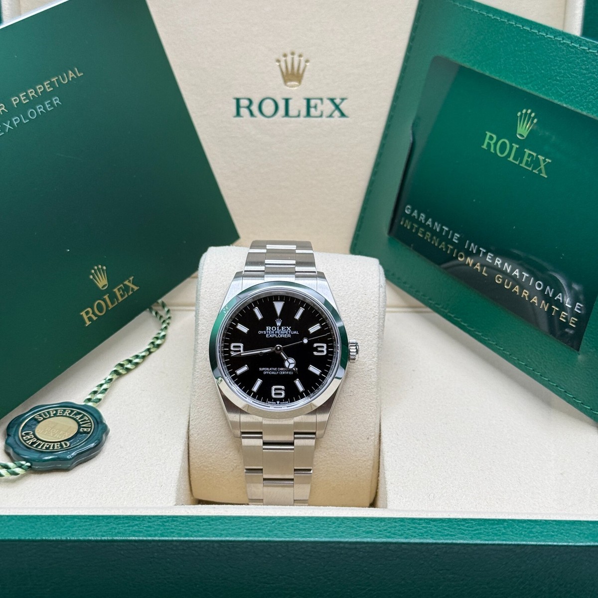 Rolex Explorer 36MM NEW 2025 Black Dial Smooth Bezel Stainless