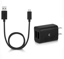 Home Charger OEM 2-Port USB Cable Power Adapter Cord for Cell Phones