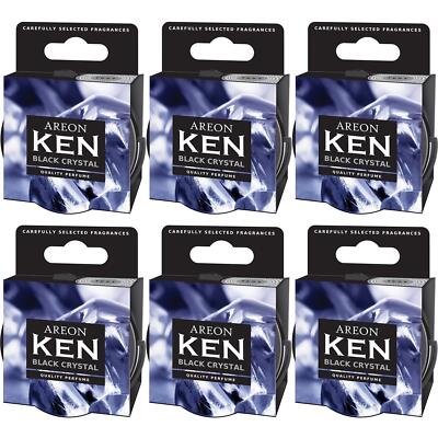 Air Freshener 6 x Areon KEN Black Crystal Fragrance Box Fragrance Tree Car Fragrance Car Perfume