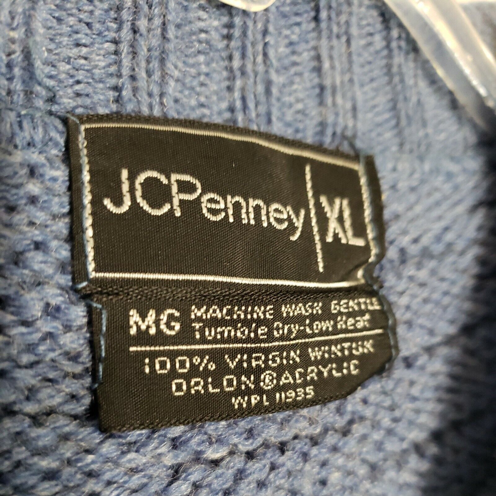 Vintage JC Penney Men's XL Grandpa Winter Sweater… - image 3