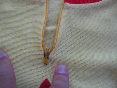 Maillot cycliste Égletons SECTION EGLETONNAISE acrylique 70'S Vintage - 4 / L