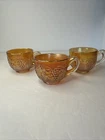 Vintage Northwood Grape & Cable Marigold Cups - Set Of 3