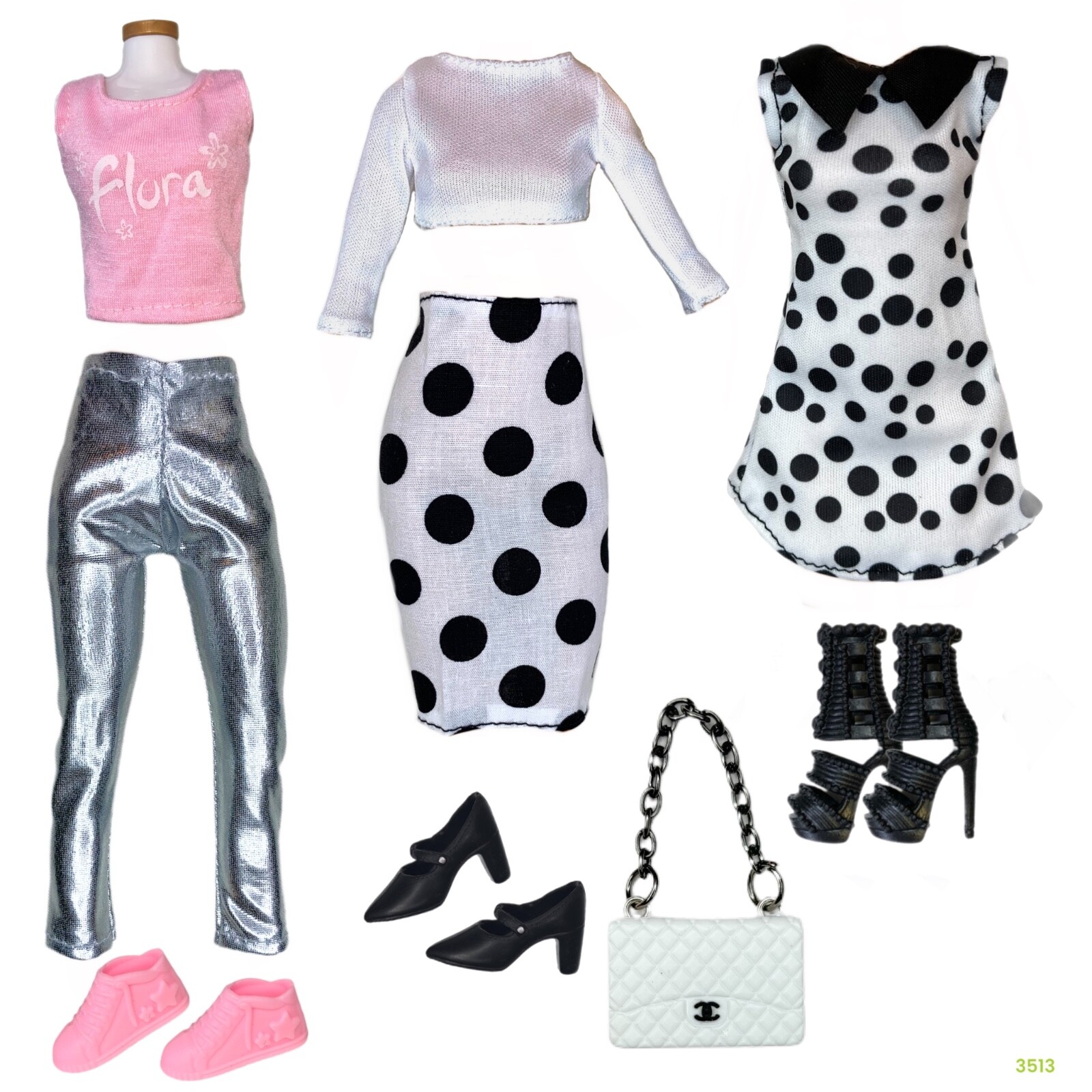 Eledoll Fashion Pack Clothes Set for 12 inch Doll 3515