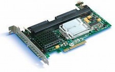 Intel SRCU42E PCI-E Ultra320 SCSI RAID Card 128MB BBU