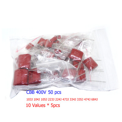 CBB22 Capacitor 400V 103J 104J 105J 223J 224J 473J 335J ~684J Film Capacitor Kit