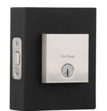 Kwikset Downtown Low Profile Satin Nickel Squ...