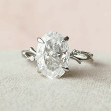 2.00Ct Lab-Created VVS1/D Diamond Solitaire Engagement Ring 14K White Gold Fn