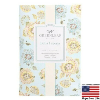 GREENLEAF Large Scented Envelope Sachet - Bella Freesia - 3 pack - Made In USA