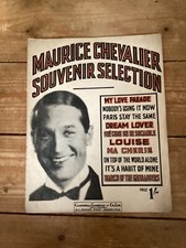 Maurice Chevalier Souvenir Selection. Sheet Music. 1930.