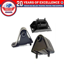 Fits 1984-2000 Jeep Cherokee 2.5L Engine Motor & Transmission Mount Set 3PCS :