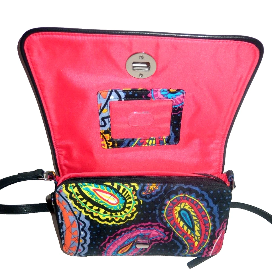 Vera Bradley Twilight Paisley Crossbody Purse Hipster Shoulder Bag 9.5 x 6 - Image 3 of 4