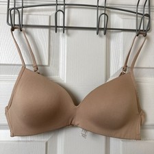 Hanes Women's Wireless Lightly Padded Bra RTH138 Nude Tan Size 36A