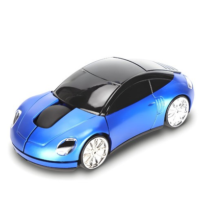 #ad Blue 2.4G Wireless Mini Car Mouse Ergonomic Cordless Gaming Mice Laptop $19.61