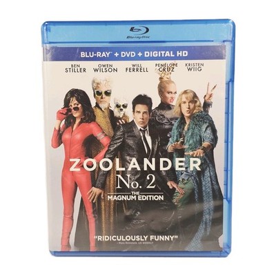 Zoolander No. 2 The Magnum Edition Blu-ray DVD Digital HD Will Ferrell
