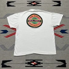 1980s VINTAGE 80s MR. ZOGS SEX WAX SURF WAX T-SHIRT MEN SZ XL SURFER SURFING