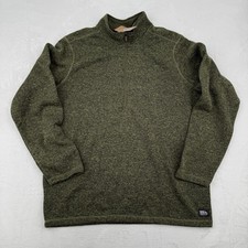 Eddie Bauer 1/4 Zip Radiator Fleece Sweater Green Heather Sz XXL Tall NWT New