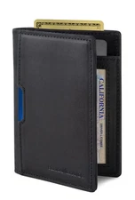 - Wallets for Men Slim Mens leather RFID Blocking Minimalist Card Front Pocke...