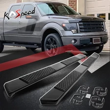 5.5" Black Running Board Side Step Nerf Bar for 04-14 Ford F150 Truck Crew Cab