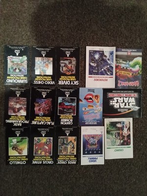 Atari SEGA Nintendo Game Manuals Cases Super Mario Aladdin Star Wars Lot