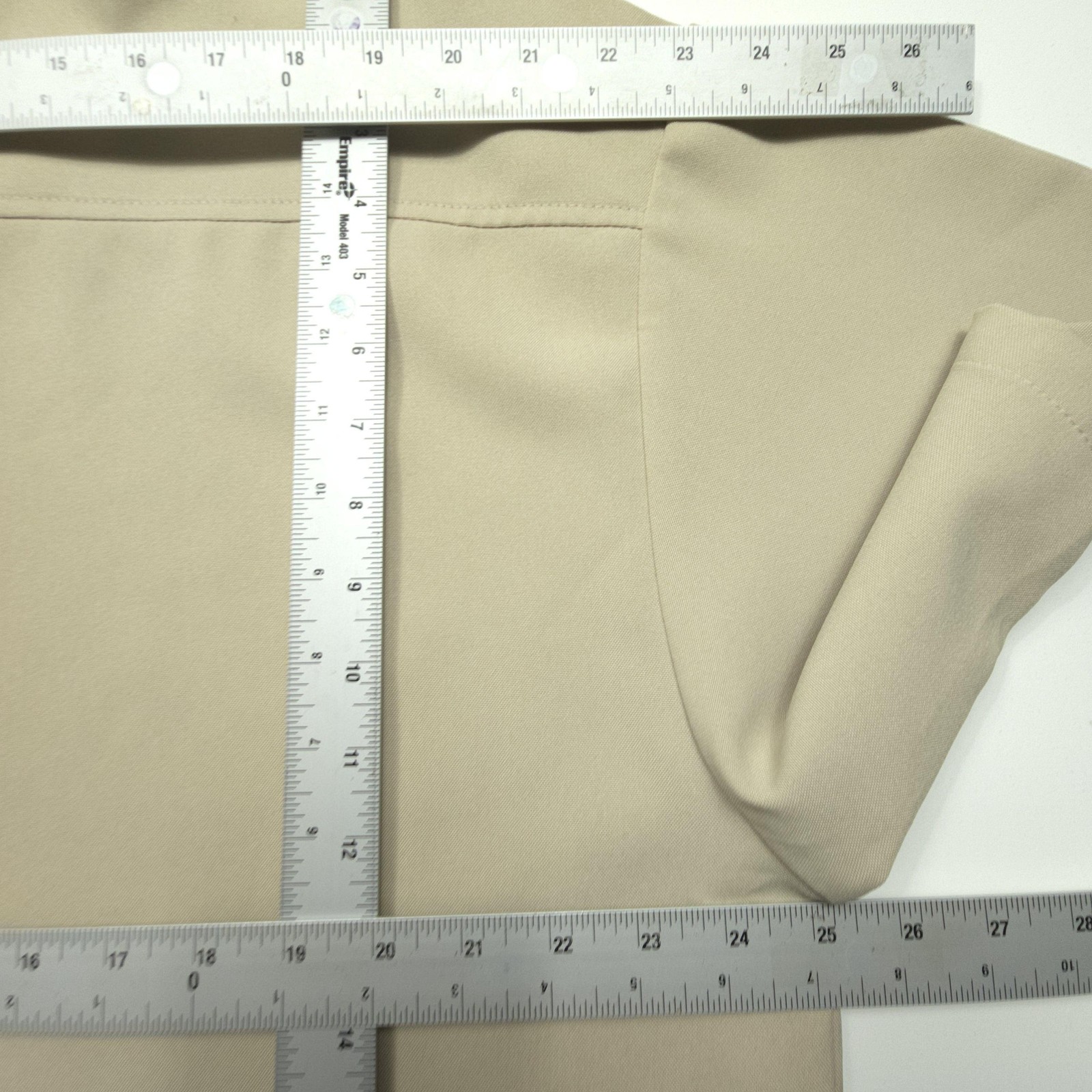 CalTop Men Shirt XL Beige Solid Basic Casual Homi… - image 15