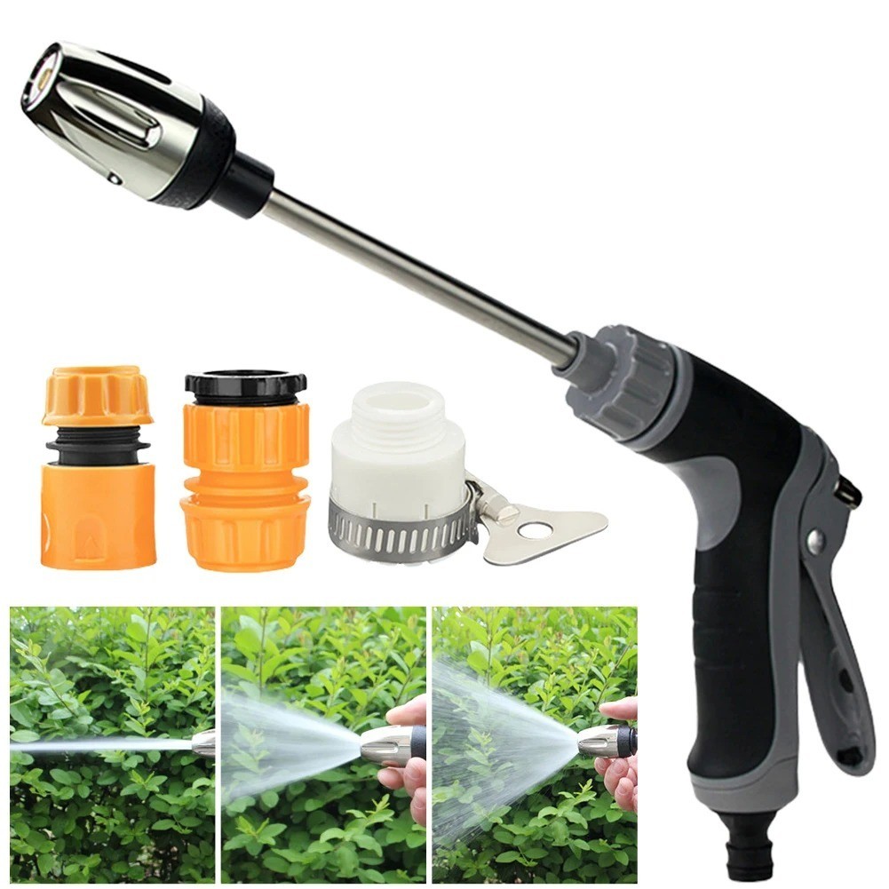 PreHigh Pressure Power Washer Garden Hose Nozzle 360° Spray Gun for Car Clean