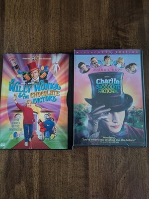 Willy Wonka and the Chocolate Factory 2 Versions Gene Wilder Johnny Depp