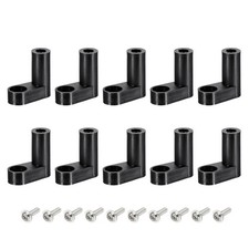 PCB Plastic Fixed Feet Circuit Board Black Spacer 20mm with M3 Screw, 50 Set