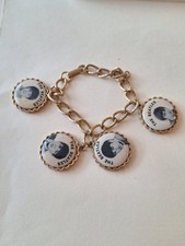 Vintage 1964 The Beatles Charm Bracelet NEMS ENT LTD John Paul George Ringo