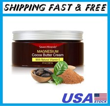 Natural Magnesium Cream for Pain Calm, Leg Cramps, Sleep  Muscle Soreness