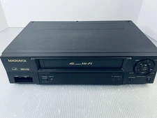 Philips Magnavox VR602BMG21 VCR No Remote Video Cassette Recorder Tested VHS