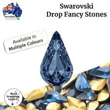 Swarovski 4300 - Drop Fancy Stone - 6 x 3.6mm - 6 pieces per pack - Vintage