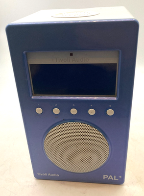 Tivoli Audio PAL+ Portable AM/FM Radio AUX Blue Works Battery