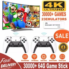 M15 Video Game Console 30000+ Games TV Stick 64GB HDMI 2 Wireless Controller