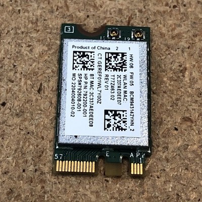 HP OEM Broadcom BCM43142 WiFi Wireless Card Bluetooth 4.0 792608-001 792200-001