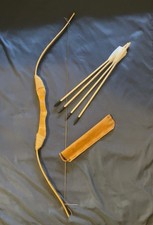 Youth 32 Inch Archery Set Handmade Wooden Bow and Arrow