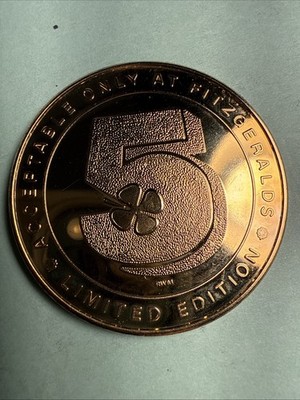 Fitzgerald Law Vegas 5$ Gaming Token Celebrating The Millennium 2000