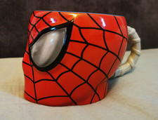 Spider-Man Face Ceramic Mug Marvel Red Cup Disney Store