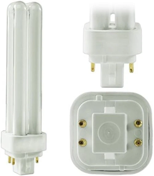 Fluorescent Bulb 18W Double Tube G24q-2 4 Pin Daylight White Indoor Light - Image 3 of 3
