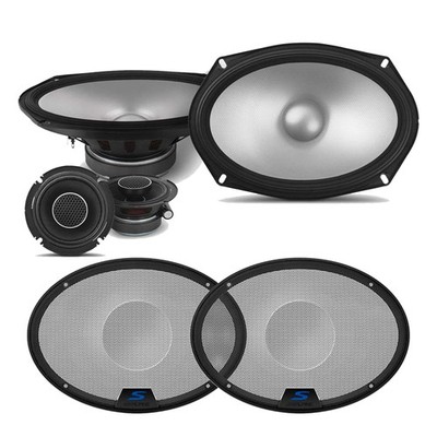 Alpine S2-S69C & KTE-S69G Bundle, 6x9'' S-Series Component + Speaker Grill